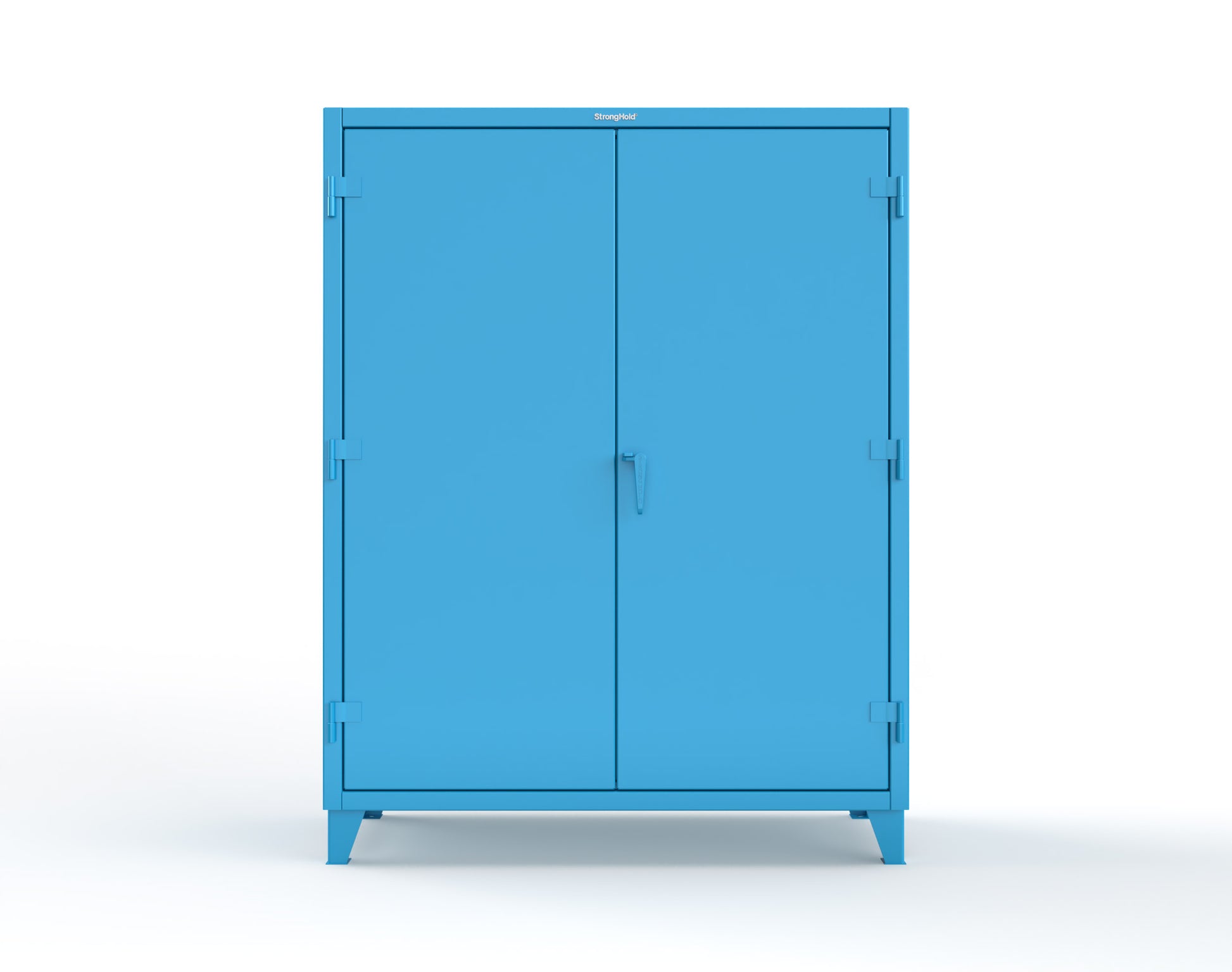Extreme Duty 12 GA Cabinet with 6 Shelves, Shelf Dividers - 60 In. W x 24 In. D x 78 In. H - 56-246PH-42VD-5012