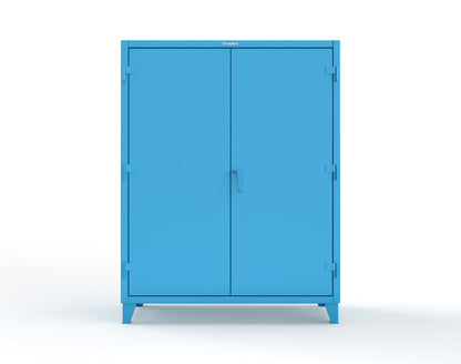 Extreme Duty 12 GA Cabinet with 6 Shelves, Shelf Dividers - 60 In. W x 24 In. D x 78 In. H - 56-246PH-42VD-5012