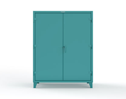 Extreme Duty 12 GA Cabinet with 6 Shelves, Shelf Dividers - 60 In. W x 24 In. D x 78 In. H - 56-246PH-42VD-5021