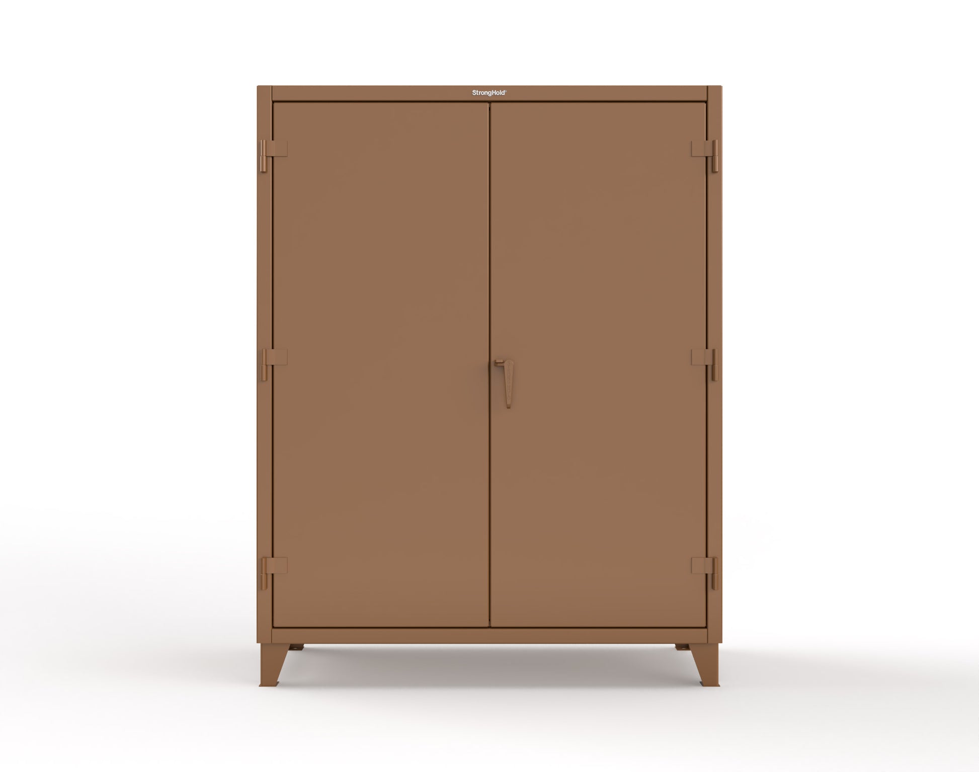 Extreme Duty 12 GA Cabinet with 6 Shelves, Shelf Dividers - 60 In. W x 24 In. D x 78 In. H - 56-246PH-42VD-8008