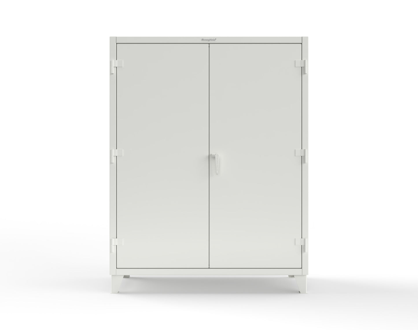 Extreme Duty 12 GA Cabinet with 6 Shelves, Shelf Dividers - 60 In. W x 24 In. D x 78 In. H - 56-246PH-42VD-9003