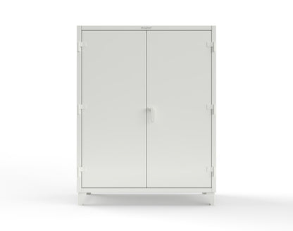 Extreme Duty 12 GA Cabinet with 6 Shelves, Shelf Dividers - 60 In. W x 24 In. D x 78 In. H - 56-246PH-42VD-9003
