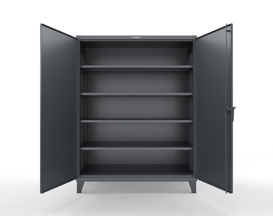 Extreme Duty 12 GA Cabinet with 4 Deep Shelves - 60 In. W x 30 In. D x 78 In. H - 56-304-7024