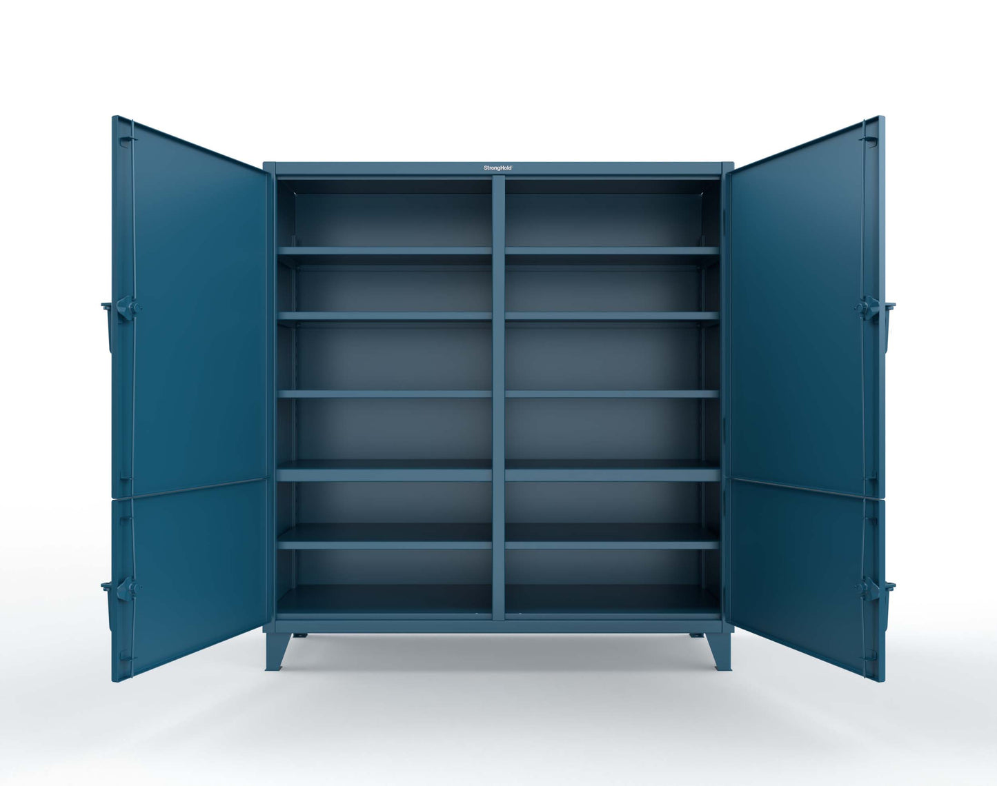 Extreme Duty 12 GA Cabinet with 4 Locking Doors - 60 In. W x 24 In. D x 78 In. H - 56-4D-248-5001