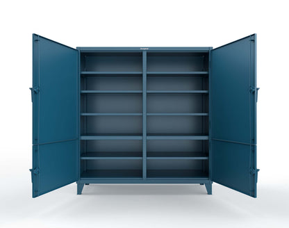 Extreme Duty 12 GA Cabinet with 4 Locking Doors - 60 In. W x 24 In. D x 78 In. H - 56-4D-248-5001