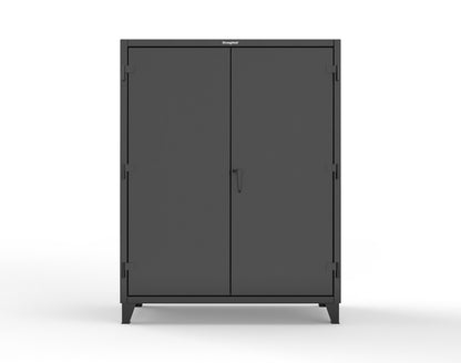 Extreme Duty 12 GA Industrial Cabinet with Multiple Sized Bins - 60 In. W x 24 In. D x 78 In. H - 56-BB-240-MOD-9005
