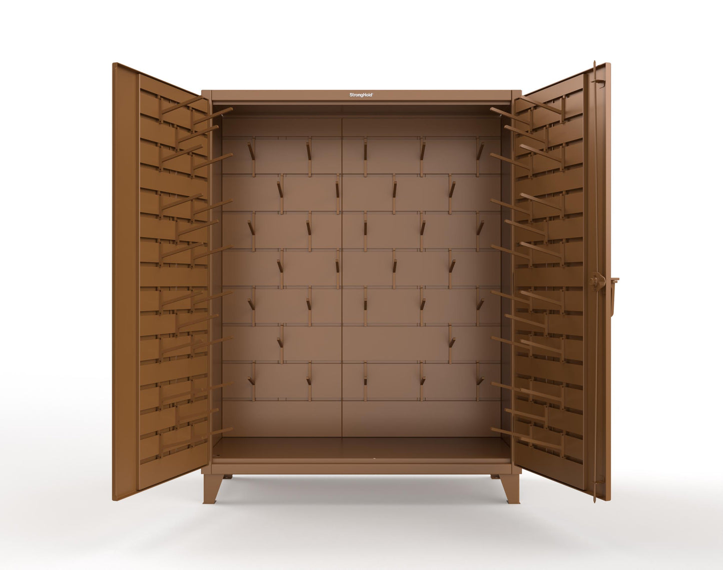 Extreme Duty 12 GA Rigging Cabinet with Hooks | 60 In. W x 24 In. D x 78 In. H - 56-BB-240W/Hooks-8008