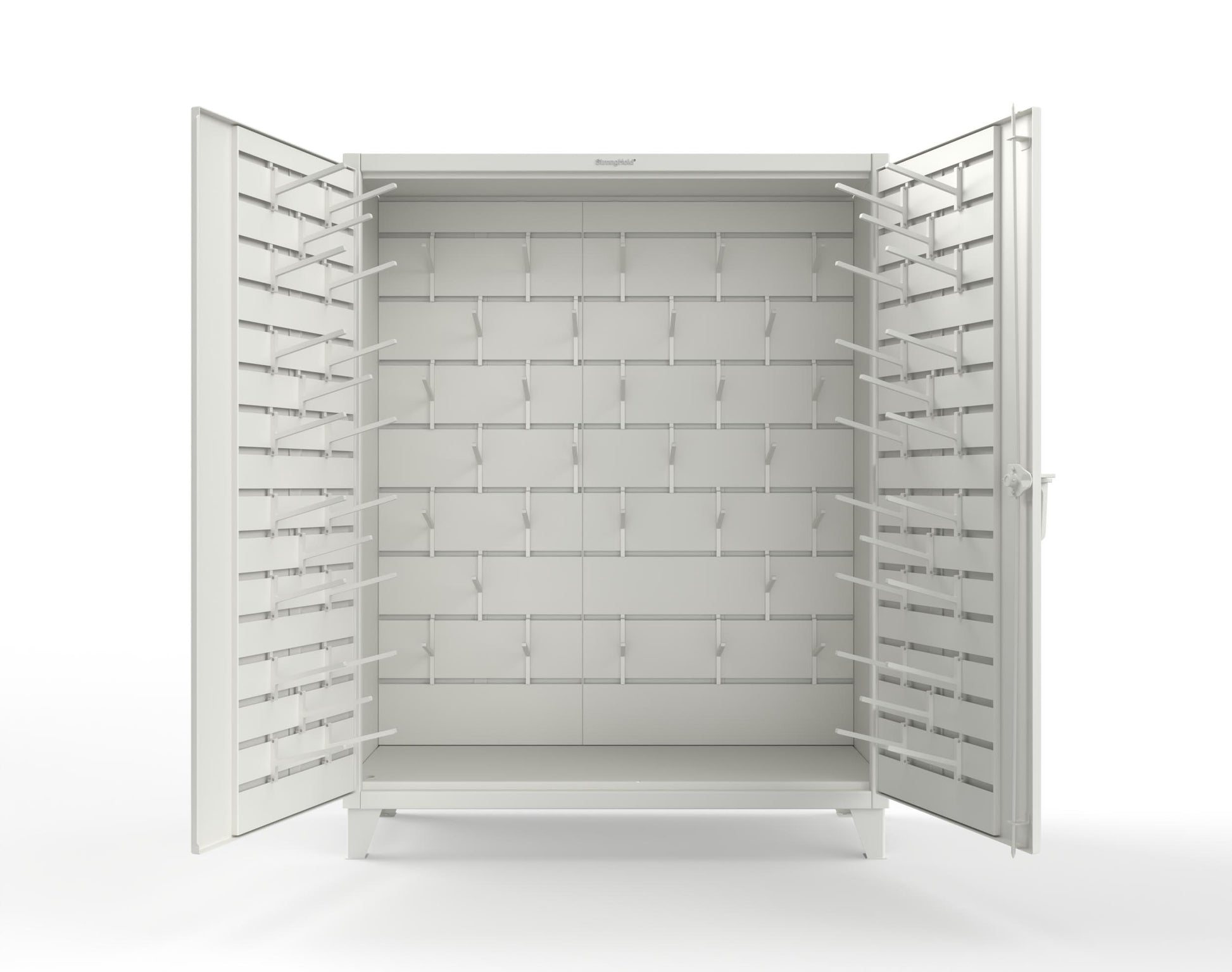 Extreme Duty 12 GA Rigging Cabinet with Hooks | 60 In. W x 24 In. D x 78 In. H - 56-BB-240W/Hooks-9003
