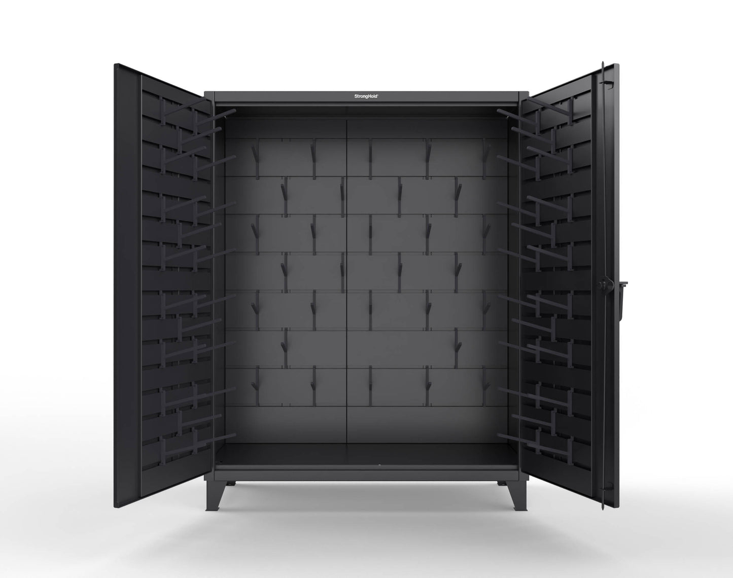 Extreme Duty 12 GA Rigging Cabinet with Hooks | 60 In. W x 24 In. D x 78 In. H - 56-BB-240W/Hooks-9005