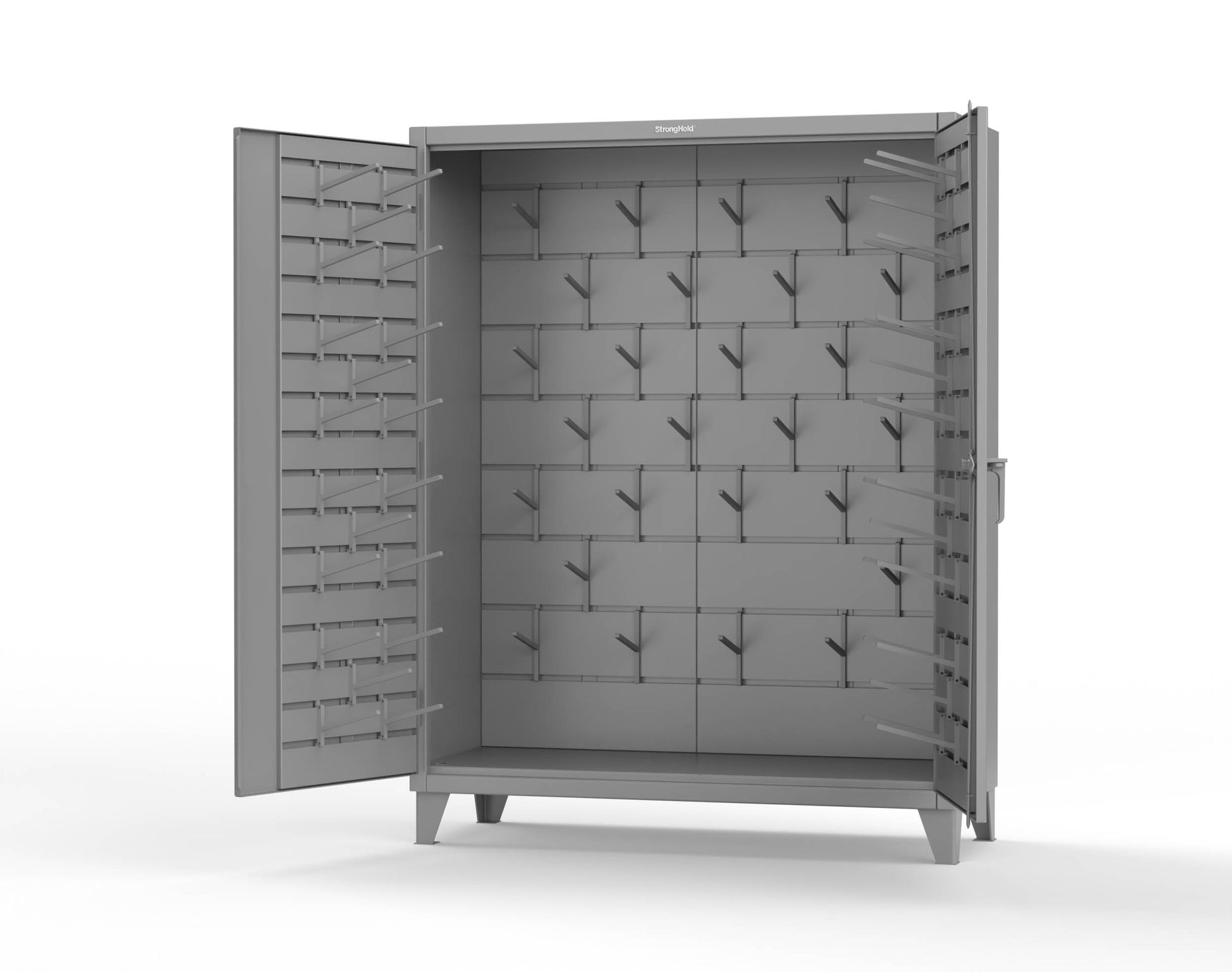 Extreme Duty 12 GA Rigging Cabinet with Hooks | 60 In. W x 24 In. D x 78 In. H - 56-BB-240W/Hooks-7037
