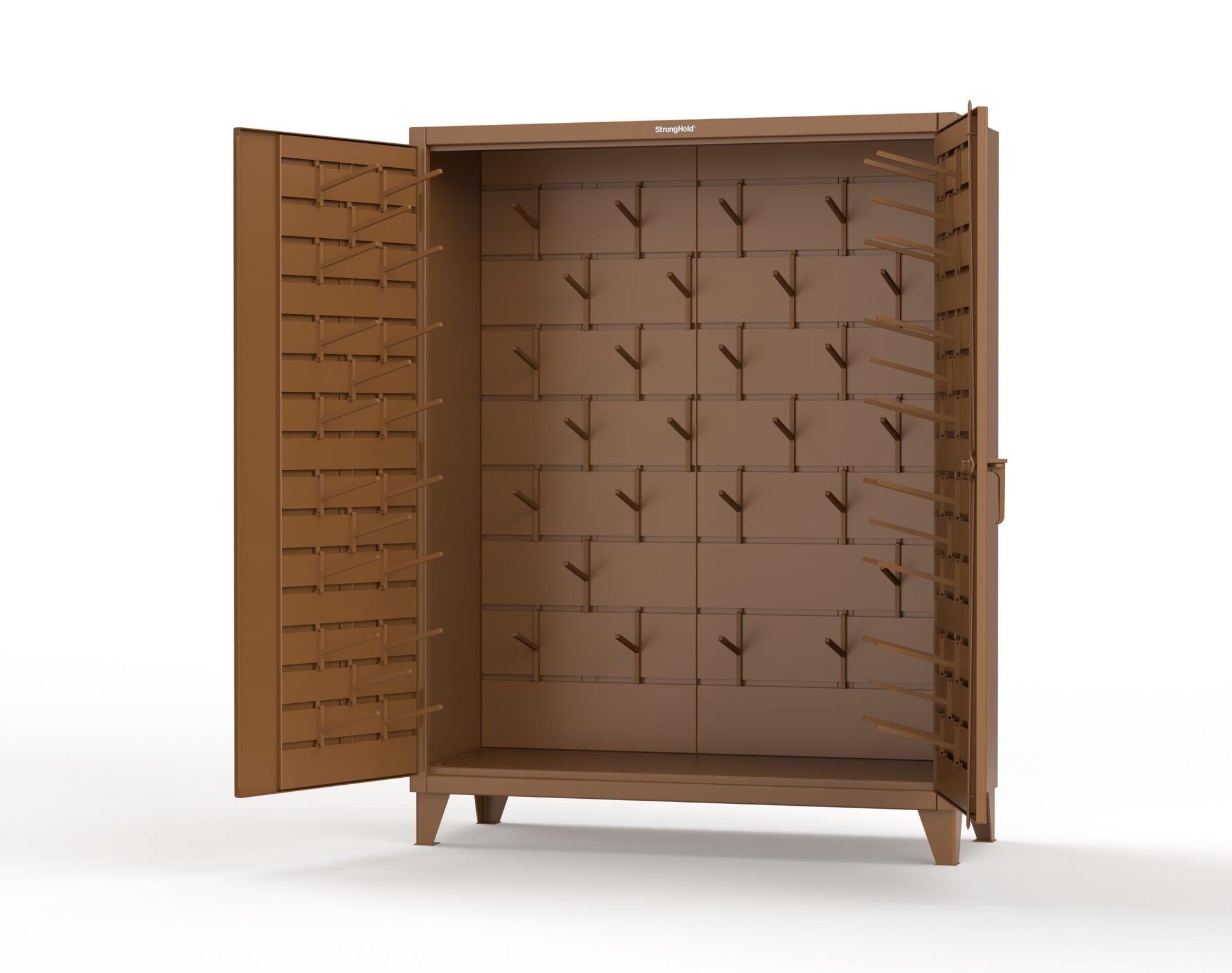 Extreme Duty 12 GA Rigging Cabinet with Hooks | 60 In. W x 24 In. D x 78 In. H - 56-BB-240W/Hooks-8008