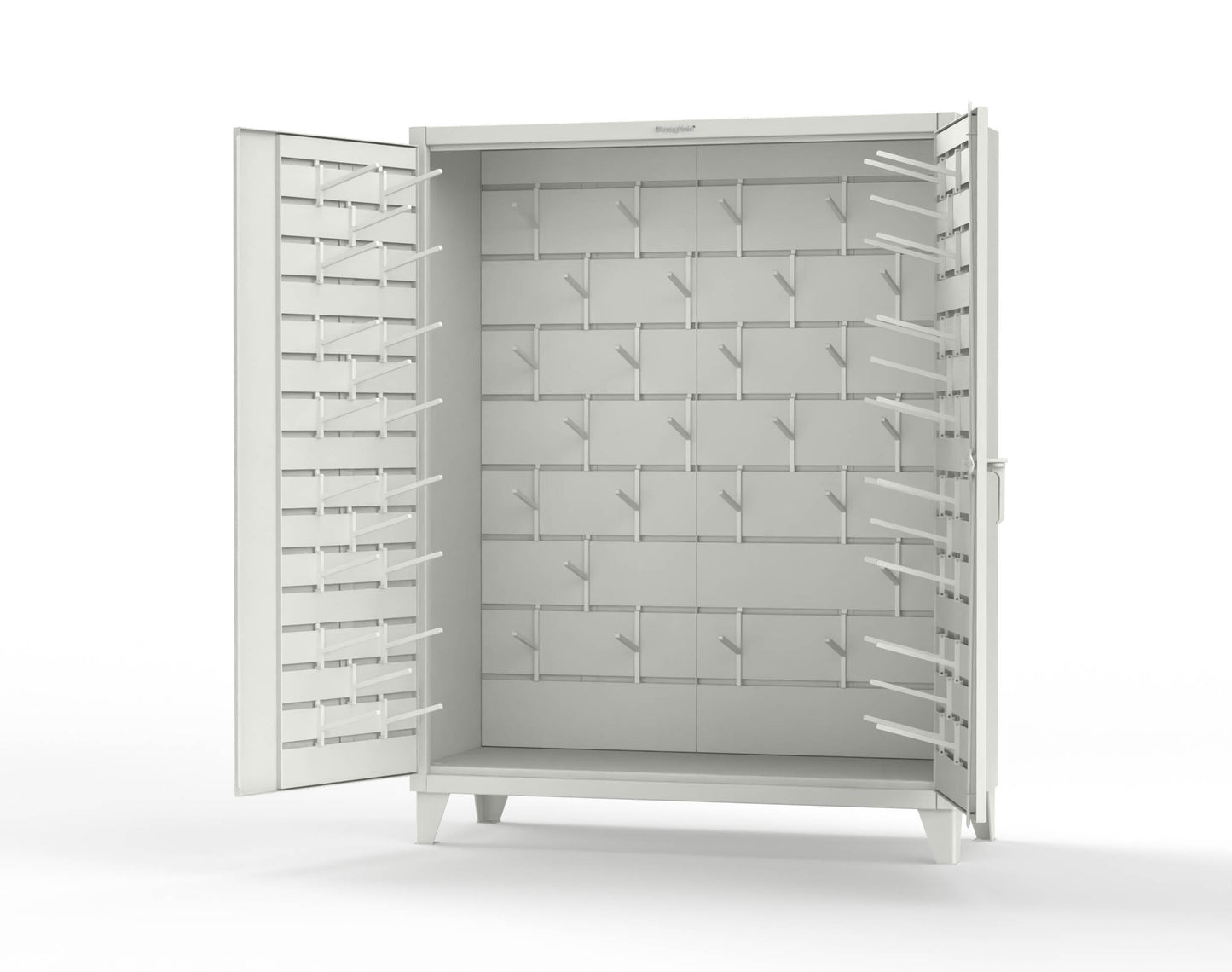 Extreme Duty 12 GA Rigging Cabinet with Hooks | 60 In. W x 24 In. D x 78 In. H - 56-BB-240W/Hooks-9003