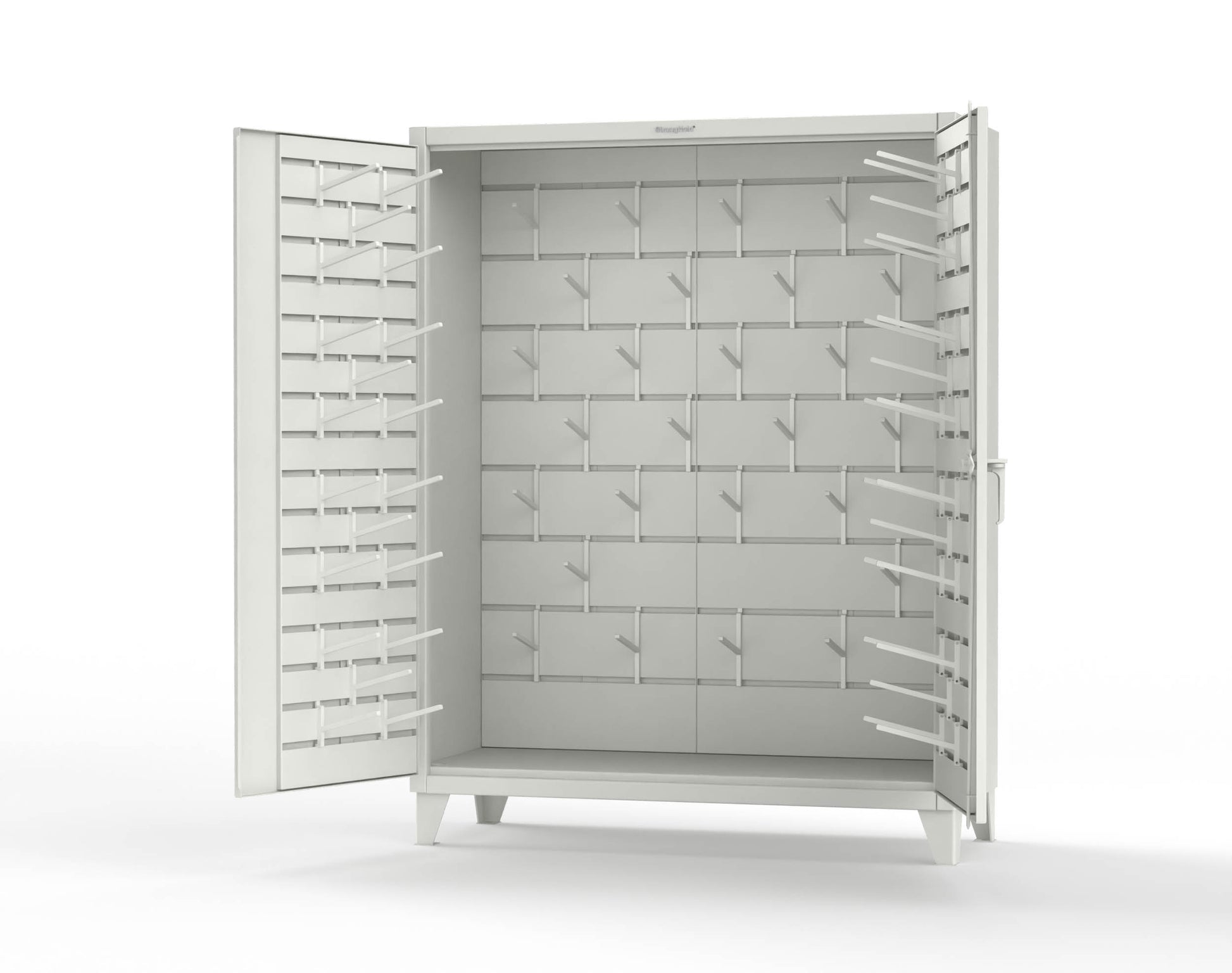 Extreme Duty 12 GA Rigging Cabinet with Hooks | 60 In. W x 24 In. D x 78 In. H - 56-BB-240W/Hooks-9003