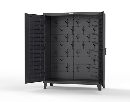 Extreme Duty 12 GA Rigging Cabinet with Hooks | 60 In. W x 24 In. D x 78 In. H - 56-BB-240W/Hooks-9005