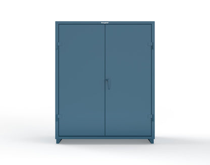 Extra Heavy Duty 14 GA Janitorial Cabinet with 3 Shelves - 60 In. W x 24 In. D x 75 In. H - 56-BC-243-L-5001