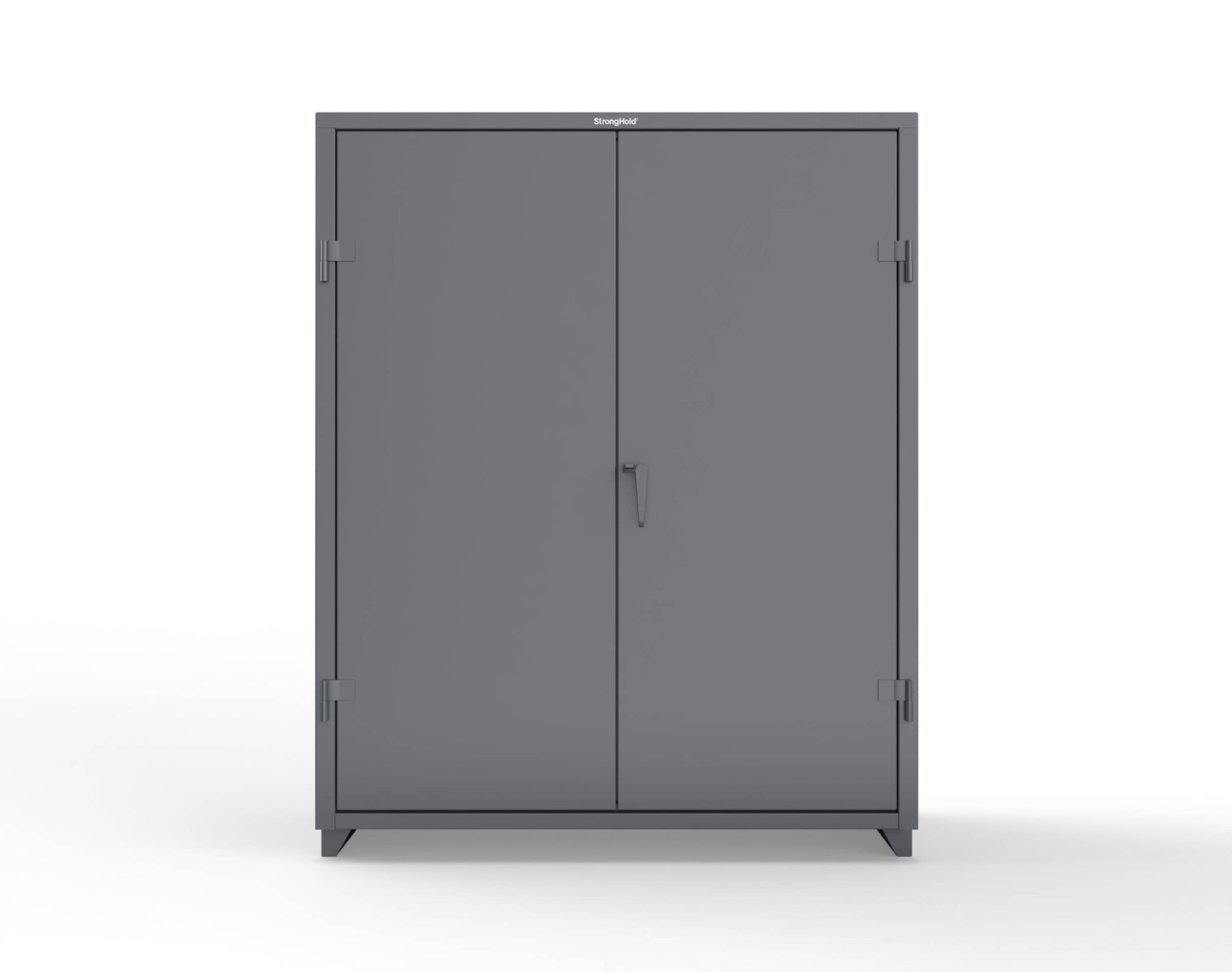 Extra Heavy Duty 14 GA Janitorial Cabinet with 4 Shelves - 60 In. W x 24 In. D x 75 In. H - 56-BC-244-L-7024