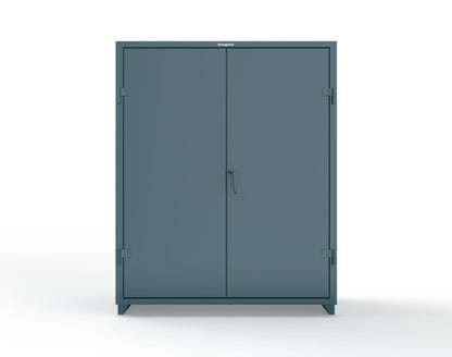 Extra Heavy Duty 14 GA Janitorial Cabinet with 4 Shelves - 60 In. W x 24 In. D x 75 In. H - 56-BC-244-L-5001