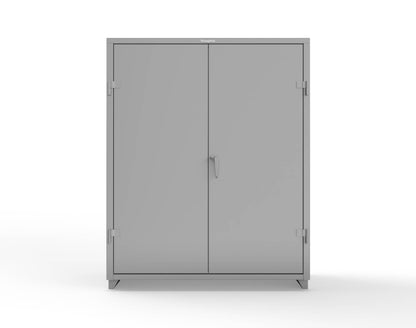 Extra Heavy Duty 14 GA Janitorial Cabinet with 4 Shelves - 60 In. W x 24 In. D x 75 In. H - 56-BC-244-L-7037