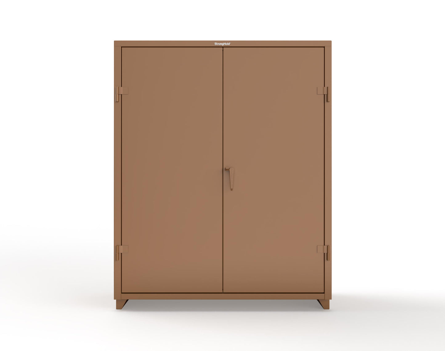 Extra Heavy Duty 14 GA Janitorial Cabinet with 4 Shelves - 60 In. W x 24 In. D x 75 In. H - 56-BC-244-L-8008