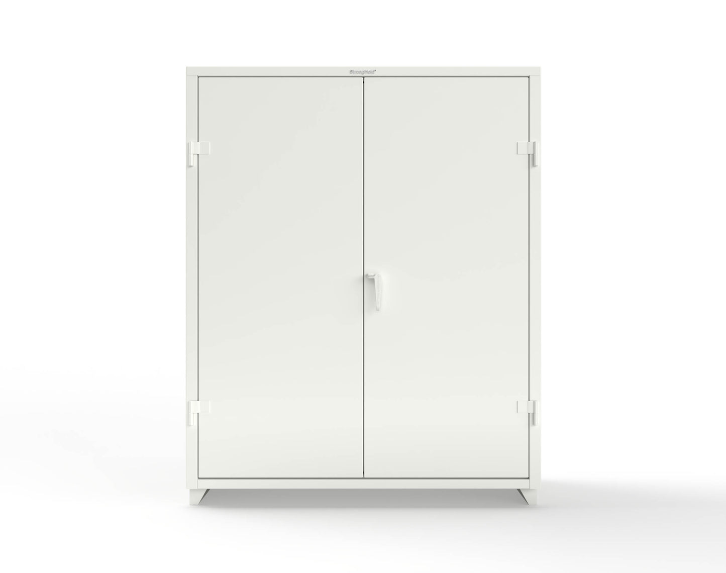 Extra Heavy Duty 14 GA Janitorial Cabinet with 4 Shelves - 60 In. W x 24 In. D x 75 In. H - 56-BC-244-L-9003