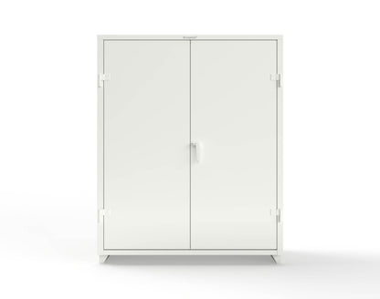 Extra Heavy Duty 14 GA Janitorial Cabinet with 4 Shelves - 60 In. W x 24 In. D x 75 In. H - 56-BC-244-L-9003