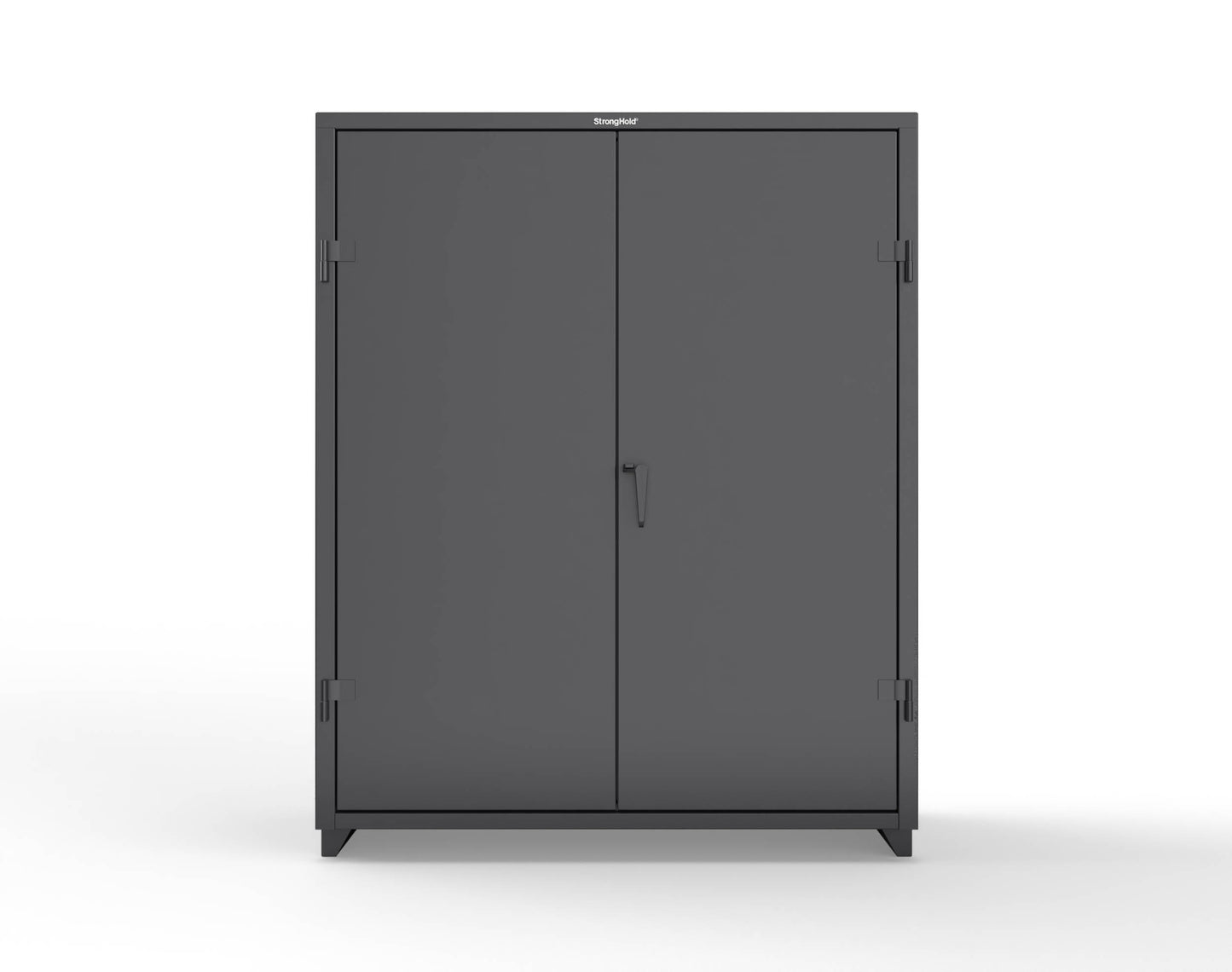 Extra Heavy Duty 14 GA Janitorial Cabinet with 4 Shelves - 60 In. W x 24 In. D x 75 In. H - 56-BC-244-L-9005