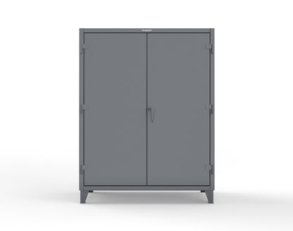 Extreme Duty 12 GA Janitorial Cabinet with 4 Shelves - 60 In. W x 24 In. D x 78 In. H - 56-BC-244-7024