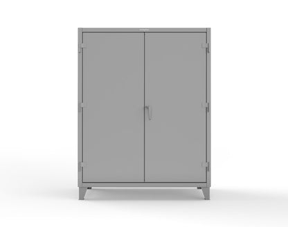 Extreme Duty 12 GA Janitorial Cabinet with 4 Shelves - 60 In. W x 24 In. D x 78 In. H - 56-BC-244-7037