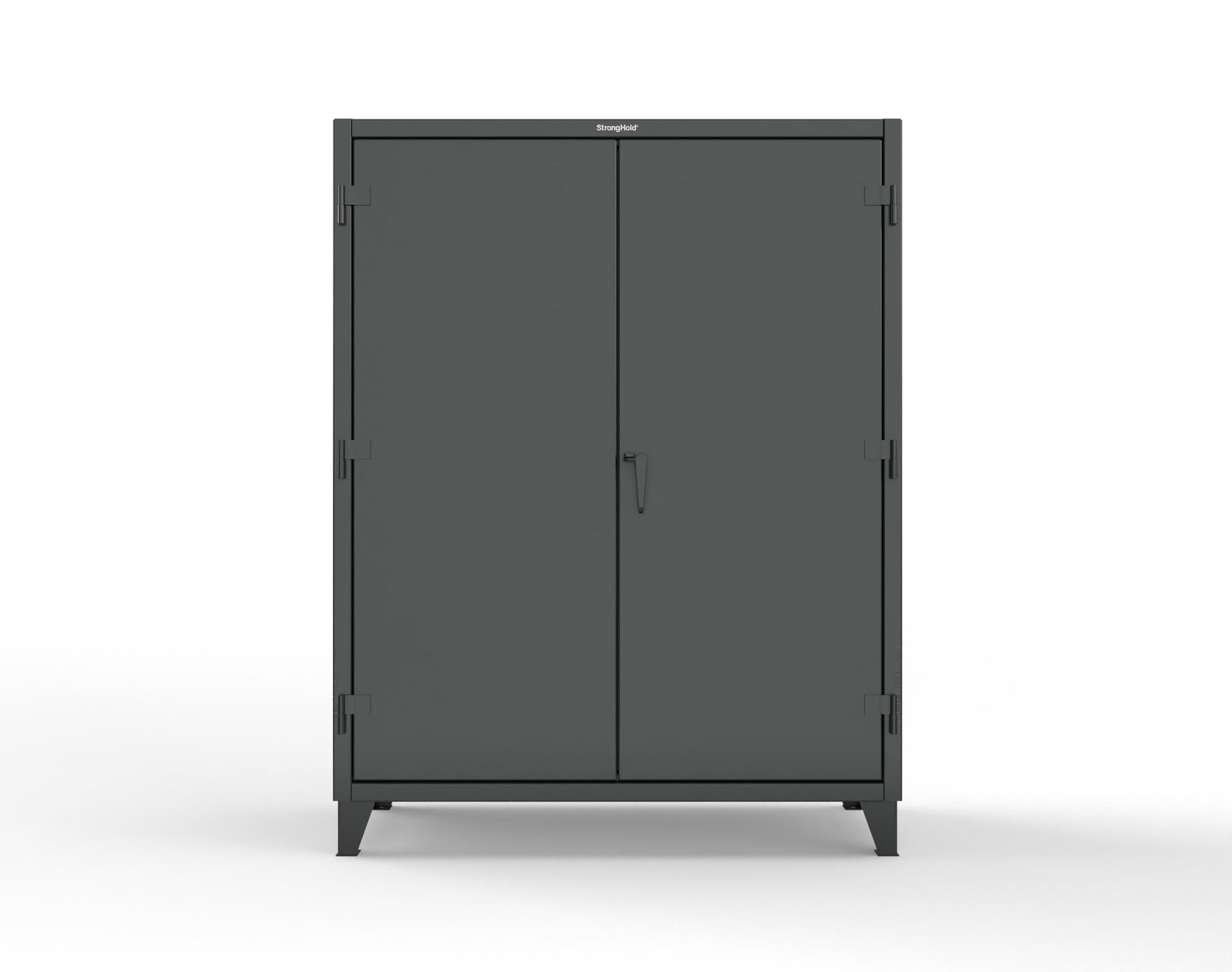 Extreme Duty 12 GA Janitorial Cabinet with 4 Shelves - 60 In. W x 24 In. D x 78 In. H - 56-BC-244-9005