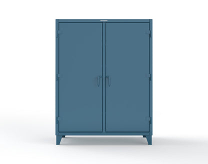 Extreme Duty 12 GA Double Shift Cabinet with 6 Drawers, 6 Shelves - 60 In. W x 24 In. D x 78 In. H - 56-DS-246-6DB-5001