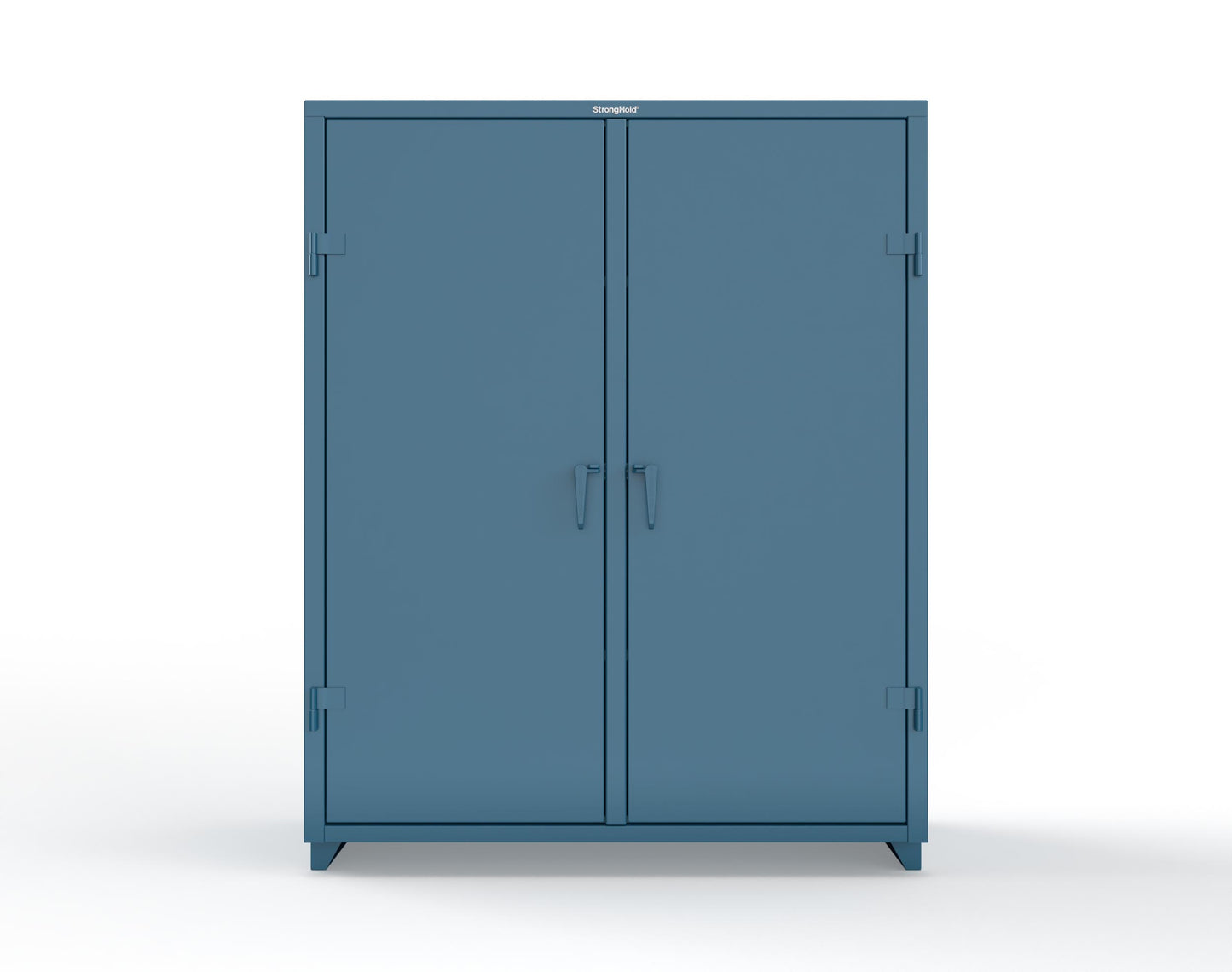 Extra Heavy Duty 14 GA Double Shift Cabinet with 6 Shelves - 60 In. W x 24 In. D x 75 In. H - 56-DS-246-L-5001