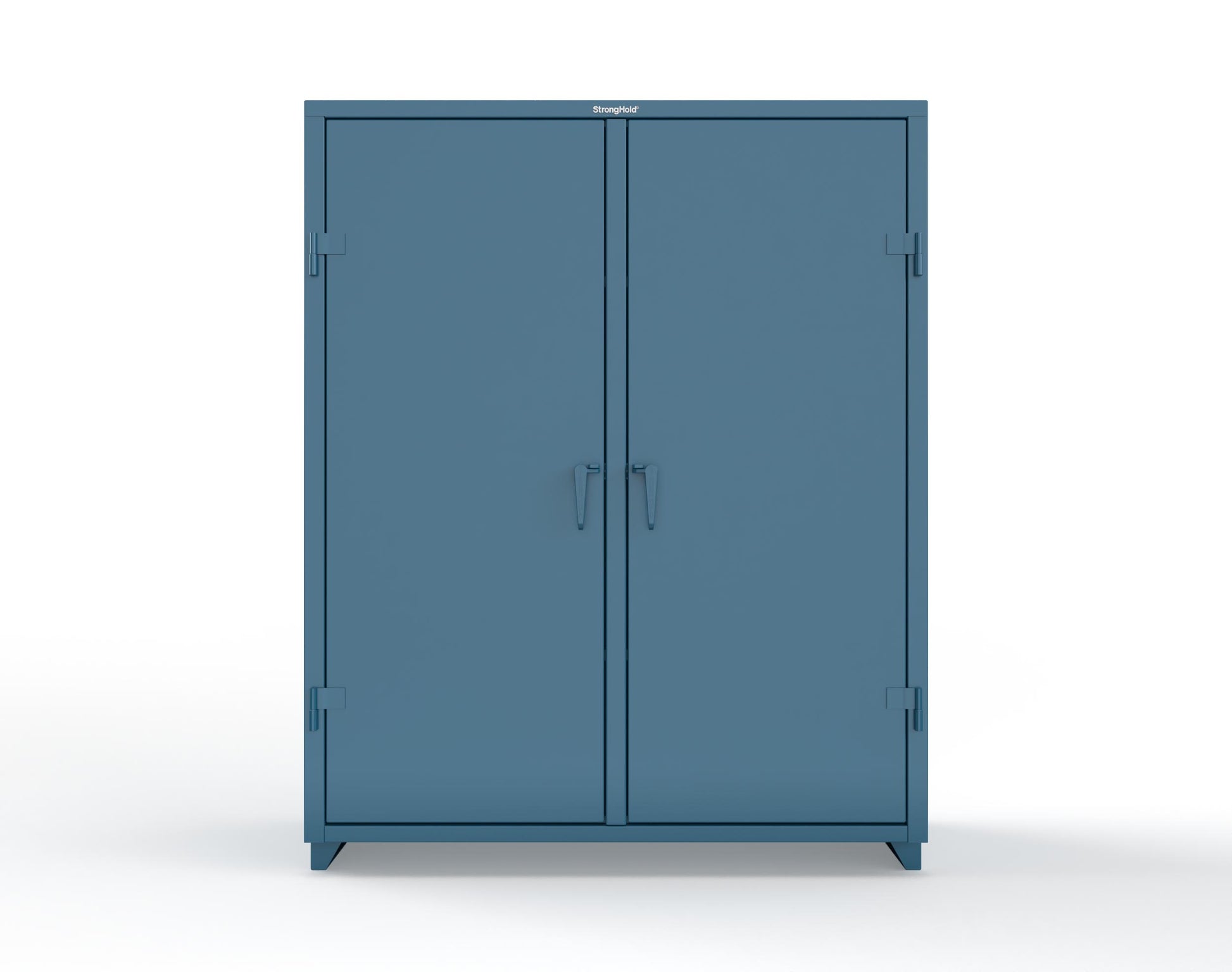 Extra Heavy Duty 14 GA Double Shift Cabinet with 6 Shelves - 60 In. W x 24 In. D x 75 In. H - 56-DS-246-L-5001