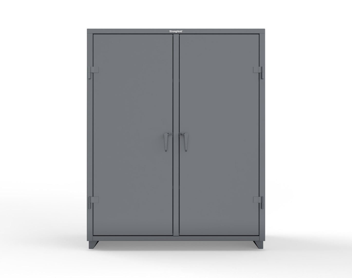 Extra Heavy Duty 14 GA Double Shift Cabinet with 6 Shelves - 60 In. W x 24 In. D x 75 In. H - 56-DS-246-L-7024