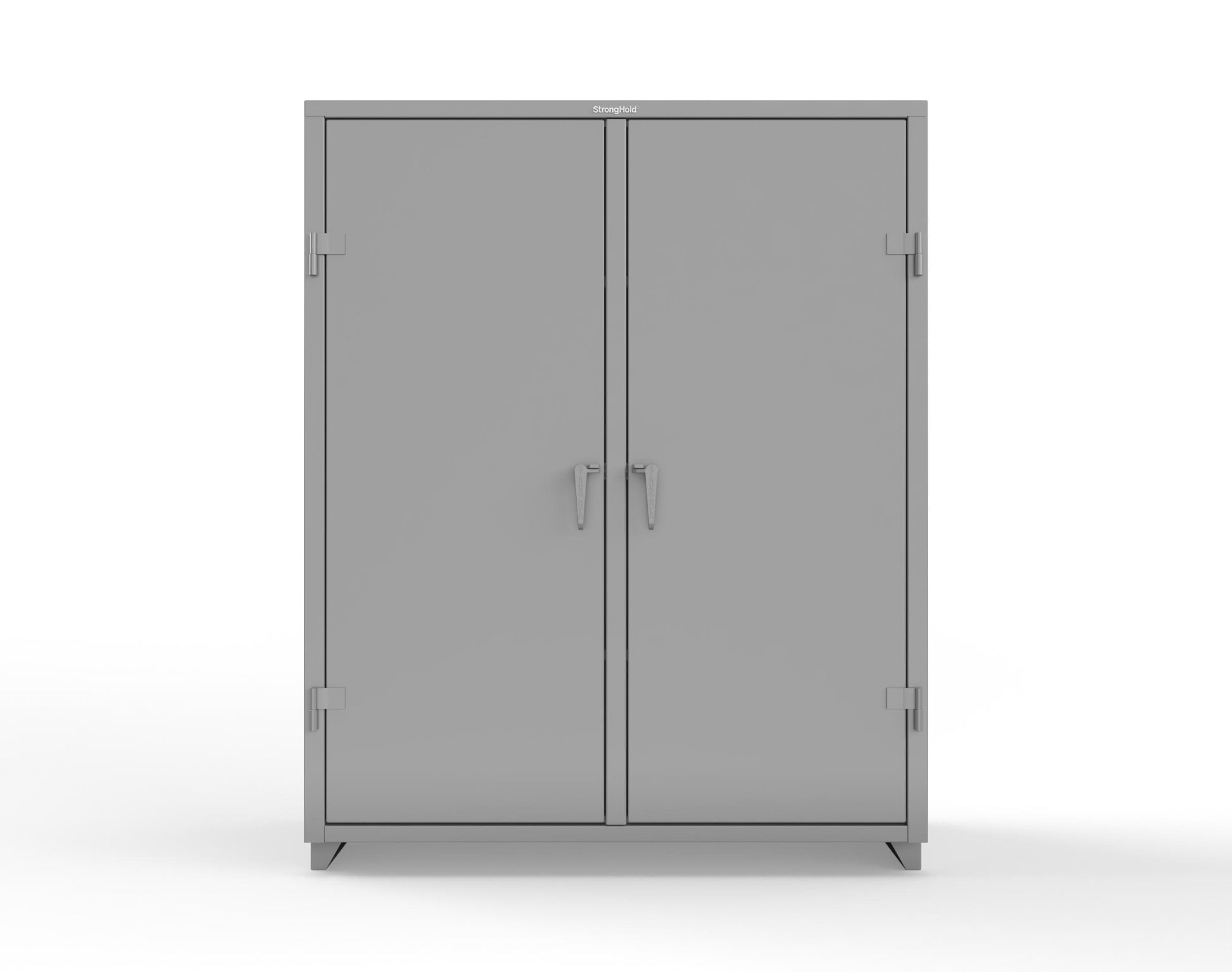 Extra Heavy Duty 14 GA Double Shift Cabinet with 6 Shelves - 60 In. W x 24 In. D x 75 In. H - 56-DS-246-L-7037