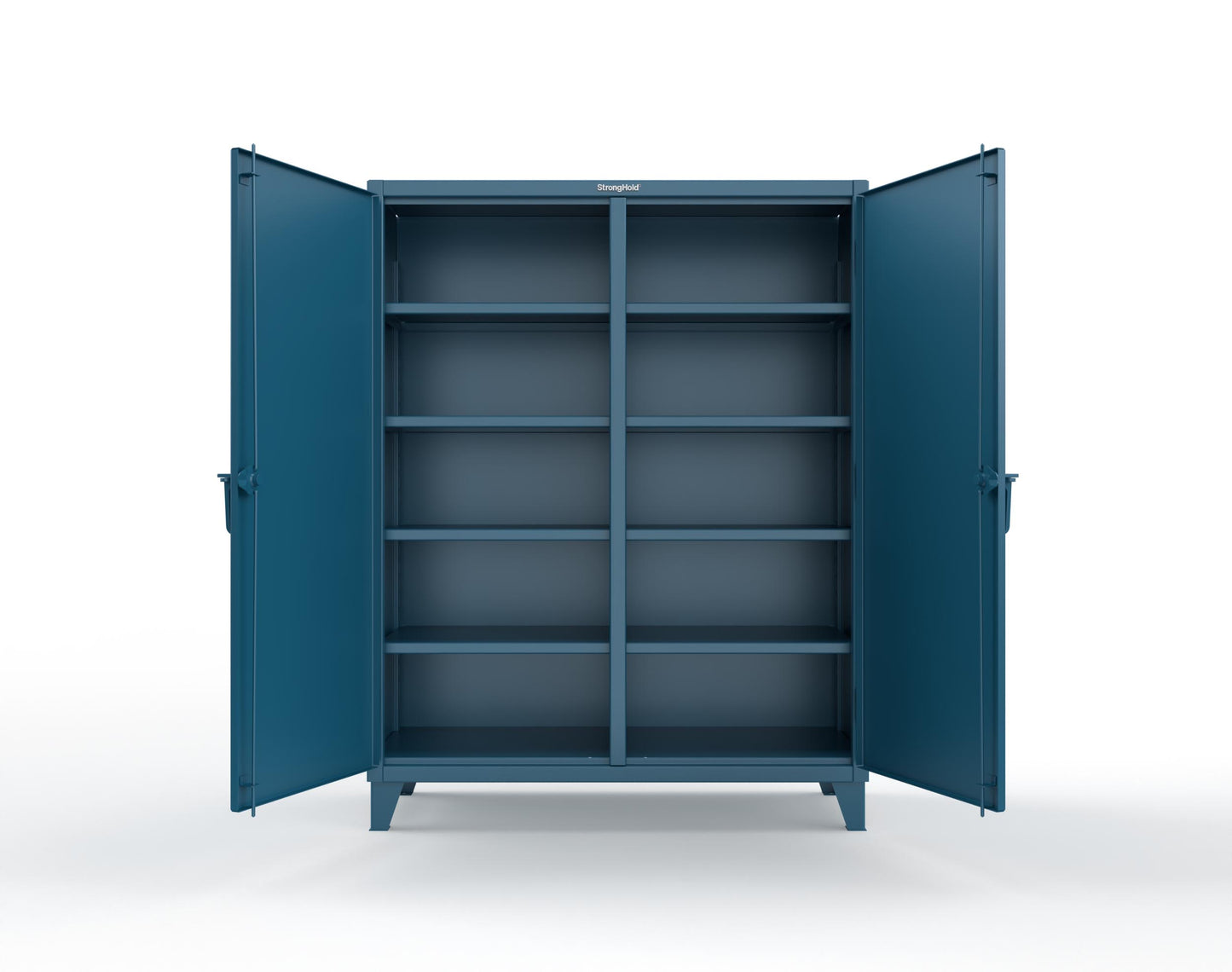 Extreme Duty 12 GA Double Shift Cabinet with 8 Shelves - 60 In. W x 24 In. D x 78 In. H - 56-DS-248-5001