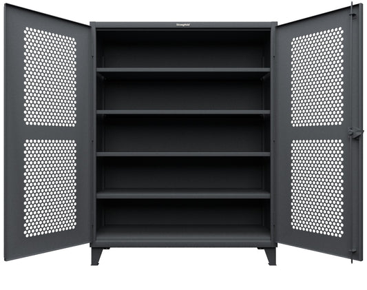 Extreme Duty 12 GA Cabinet with Ventilated (Hex) Doors - 60 In. W x 24 In. D x 78 In. H