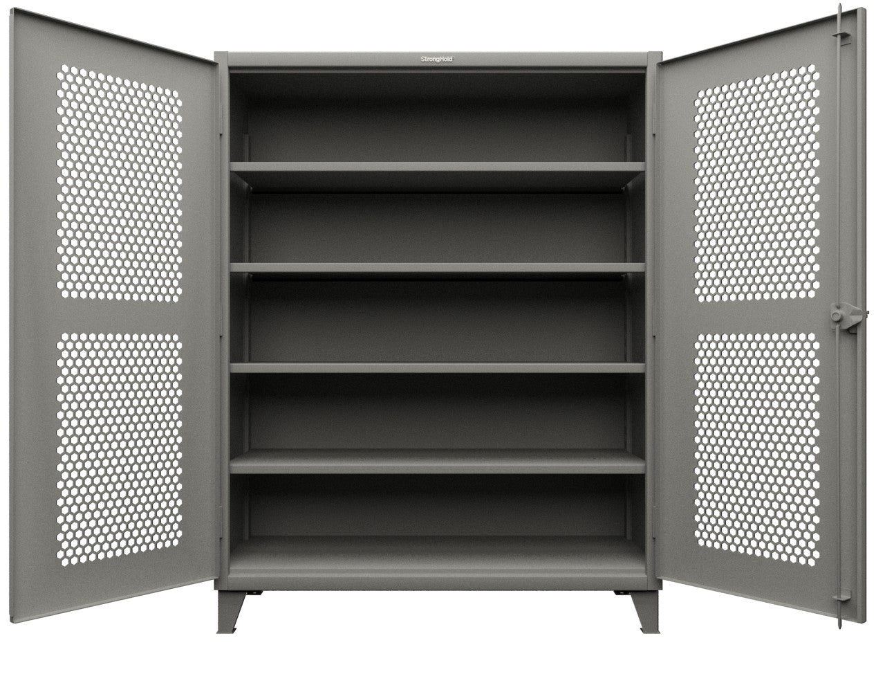 Extreme Duty 12 GA Cabinet with Ventilated (Hex) Doors - 60 In. W x 24 In. D x 78 In. H