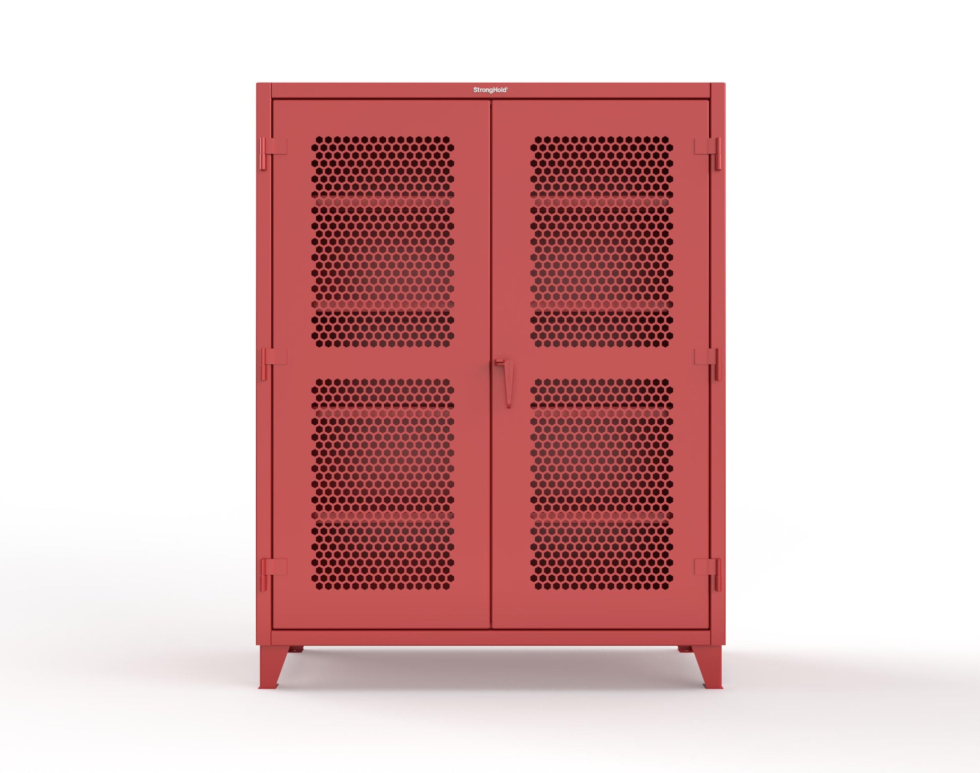 Extreme Duty 12 GA Cabinet with Ventilated (Hex) Doors - 60 In. W x 24 In. D x 78 In. H - 56-H-244-3001