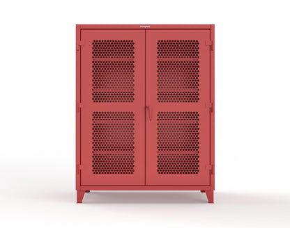 Extreme Duty 12 GA Cabinet with Ventilated (Hex) Doors - 60 In. W x 24 In. D x 78 In. H - 56-H-244-3001