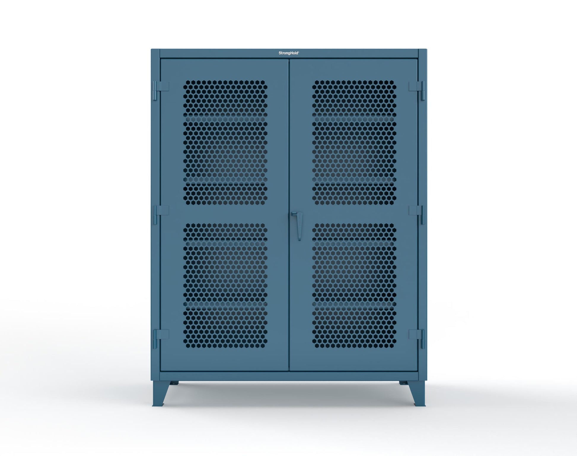 Extreme Duty 12 GA Cabinet with Ventilated (Hex) Doors - 60 In. W x 24 In. D x 78 In. H - 56-H-244-5001