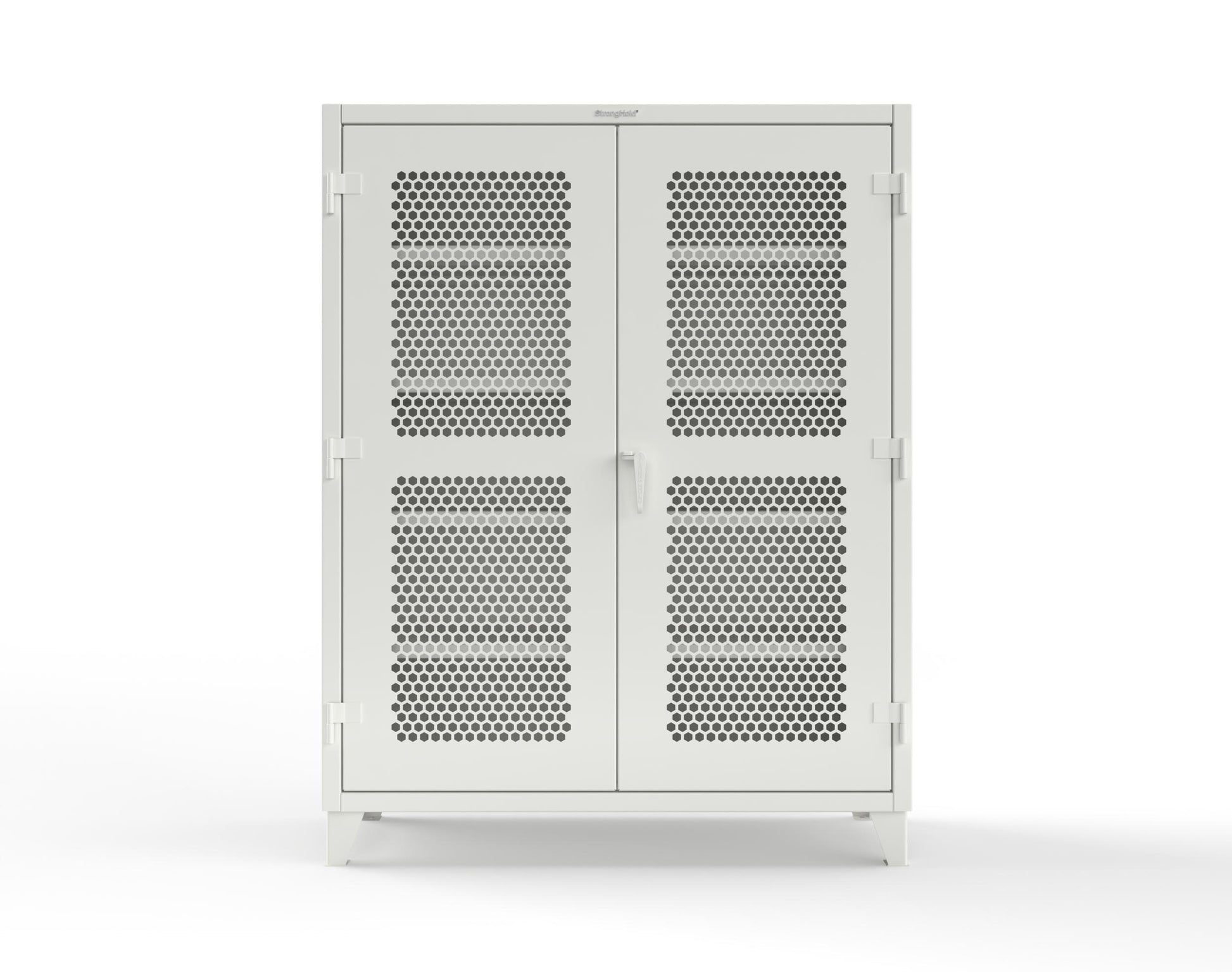 Extreme Duty 12 GA Cabinet with Ventilated (Hex) Doors - 60 In. W x 24 In. D x 78 In. H - 56-H-244-9003