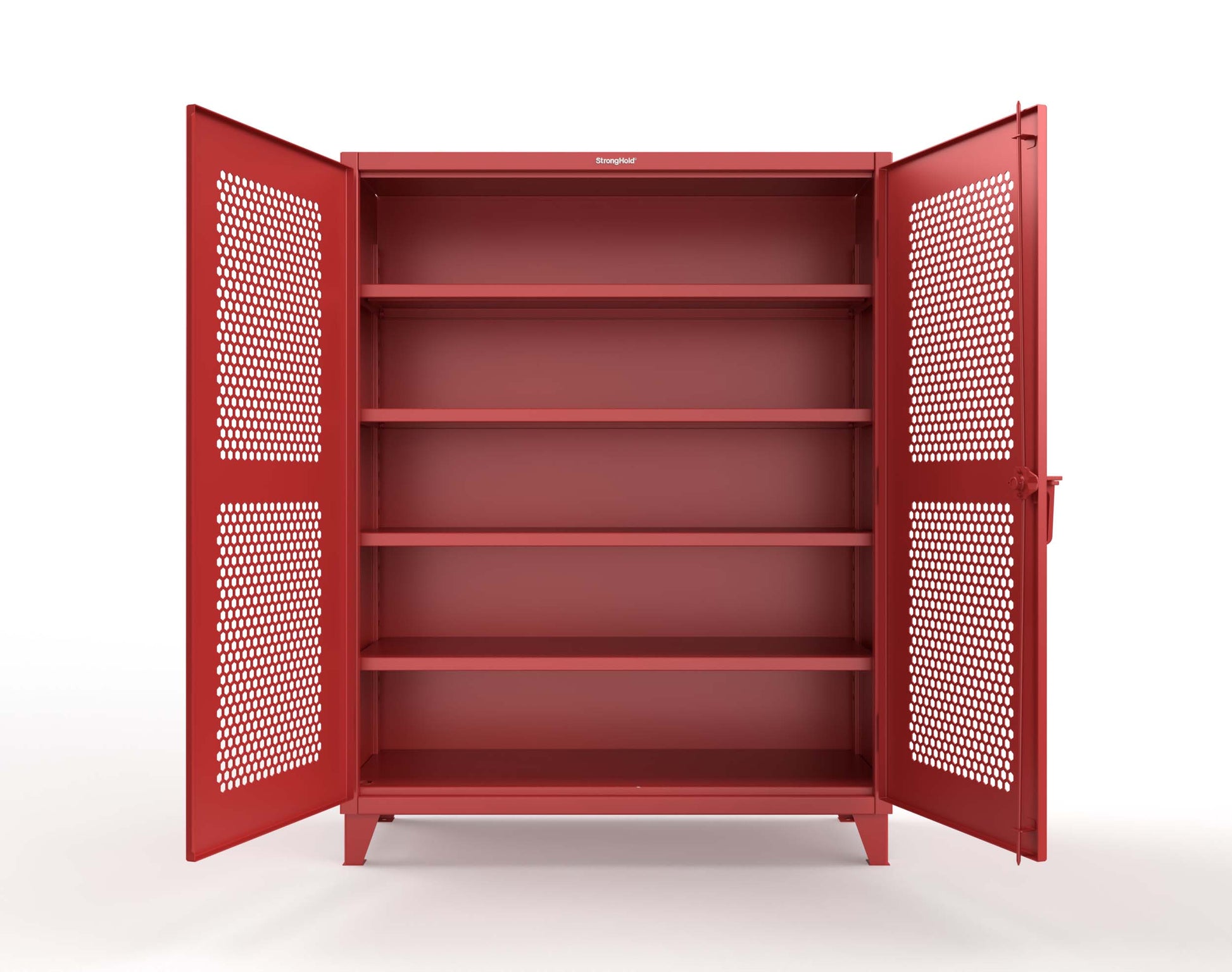 Extreme Duty 12 GA Cabinet with Ventilated (Hex) Doors - 60 In. W x 24 In. D x 78 In. H - 56-H-244-3001