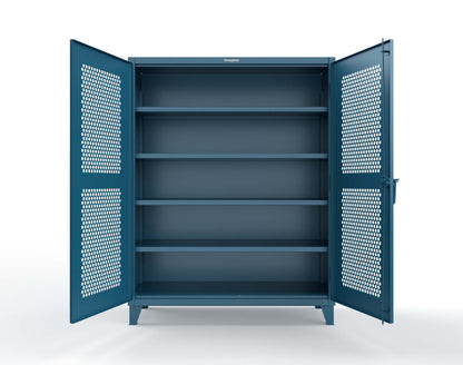 Extreme Duty 12 GA Cabinet with Ventilated (Hex) Doors - 60 In. W x 24 In. D x 78 In. H - 56-H-244-5001