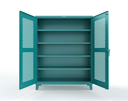 Extreme Duty 12 GA Cabinet with Ventilated (Hex) Doors - 60 In. W x 24 In. D x 78 In. H - 56-H-244-5021