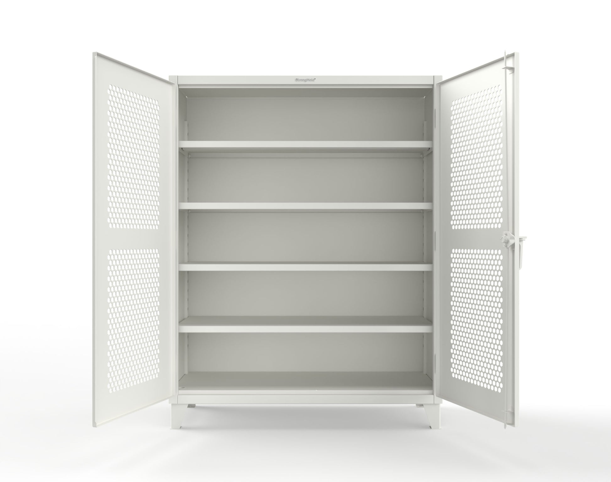 Extreme Duty 12 GA Cabinet with Ventilated (Hex) Doors - 60 In. W x 24 In. D x 78 In. H - 56-H-244-9003