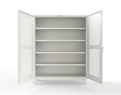 Extreme Duty 12 GA Cabinet with Ventilated (Hex) Doors - 60 In. W x 24 In. D x 78 In. H - 56-H-244-9003