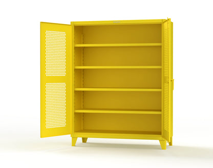 Extreme Duty 12 GA Cabinet with Ventilated (Hex) Doors - 60 In. W x 24 In. D x 78 In. H - 56-H-244-1021