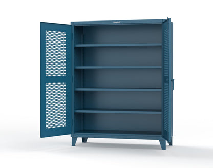Extreme Duty 12 GA Cabinet with Ventilated (Hex) Doors - 60 In. W x 24 In. D x 78 In. H - 56-H-244-5001