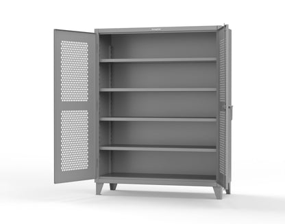 Extreme Duty 12 GA Cabinet with Ventilated (Hex) Doors - 60 In. W x 24 In. D x 78 In. H - 56-H-244-7037