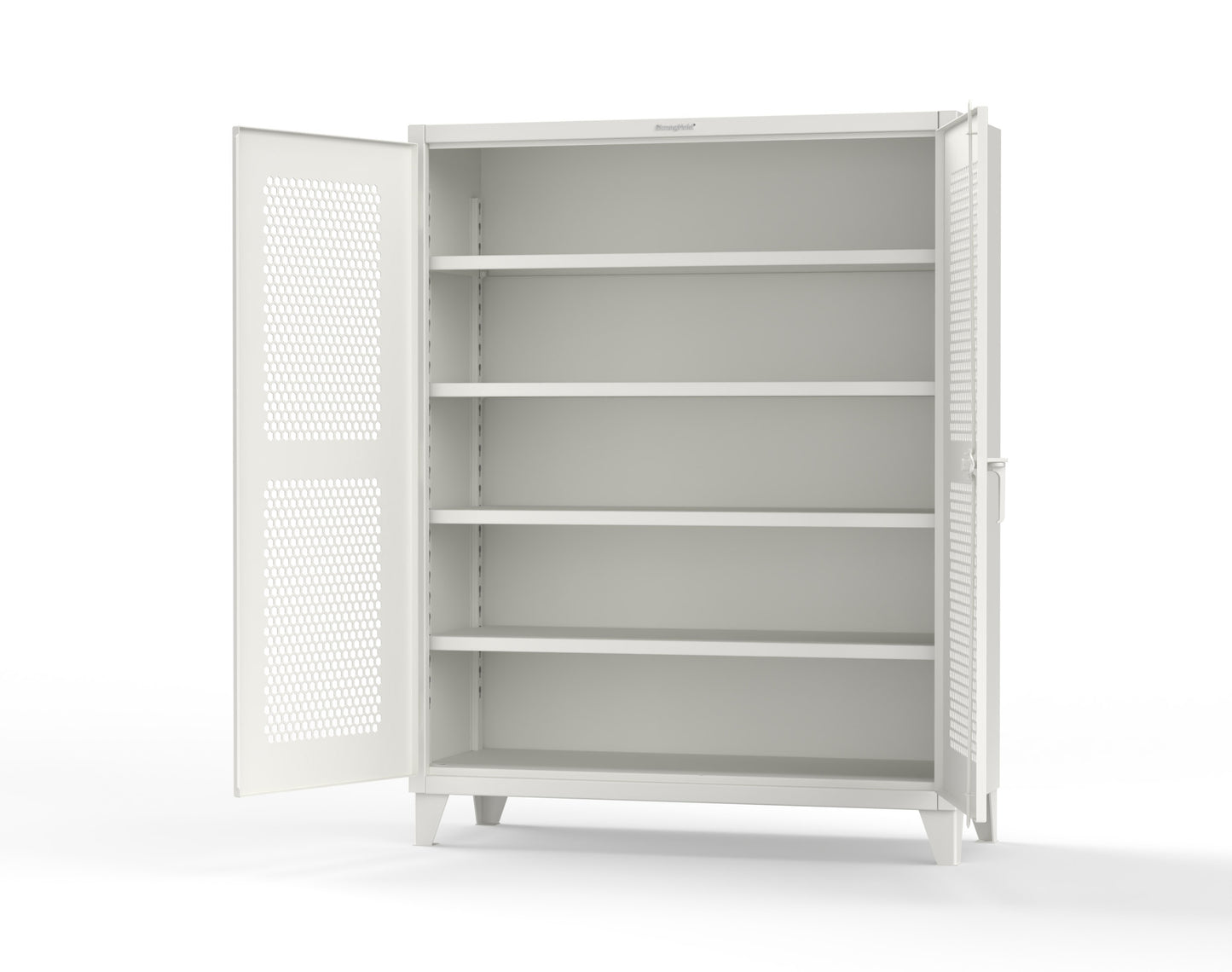 Extreme Duty 12 GA Cabinet with Ventilated (Hex) Doors - 60 In. W x 24 In. D x 78 In. H - 56-H-244-9003